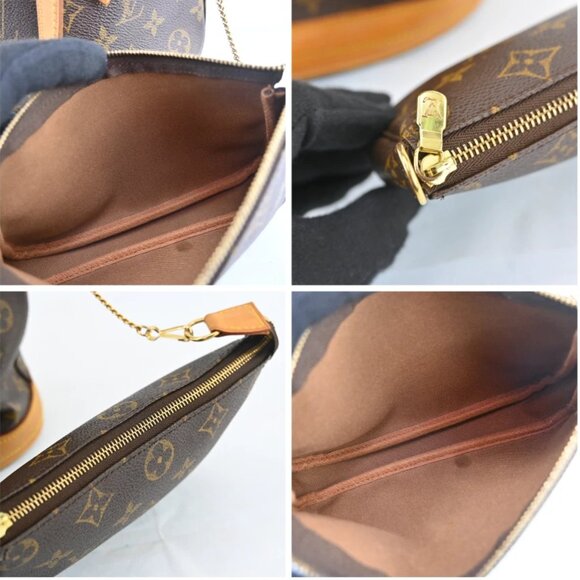 Authentic Louis Vuitton Monogram Bucket PM Leather Brown Tote bag bsj1062-110725 - Picture 15 of 16